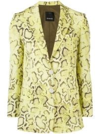 snakeskin effect blazer at Farfetch